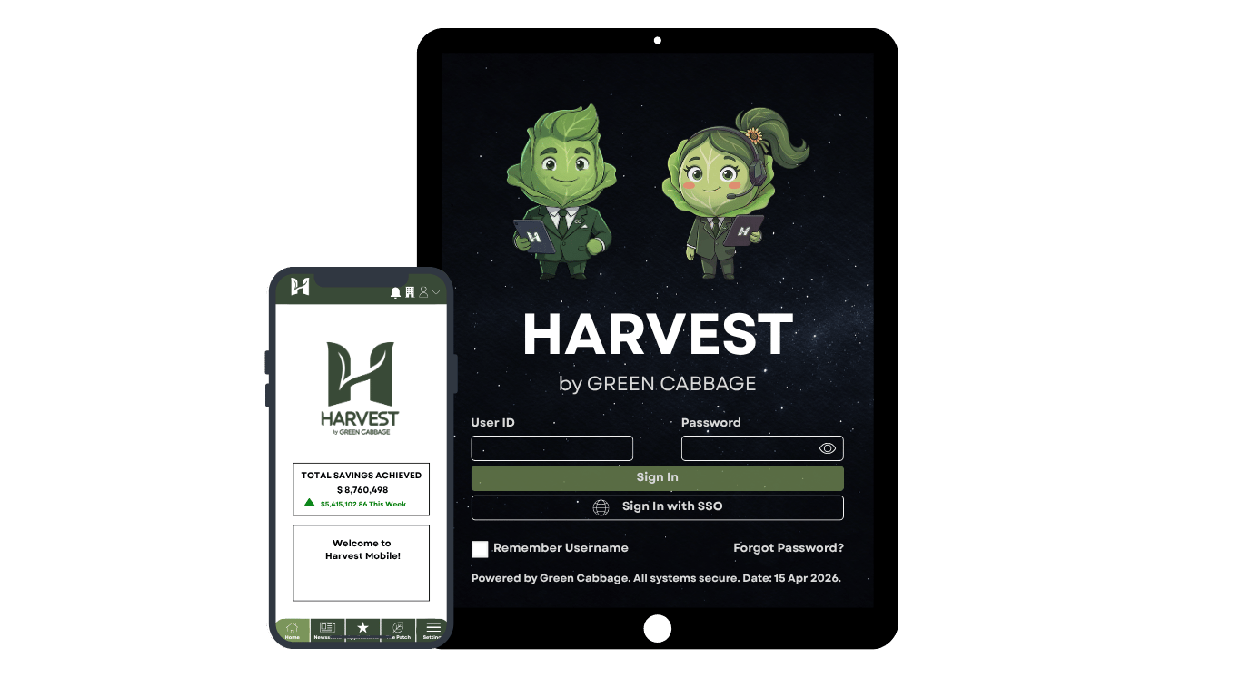 Harvest - landing page -graphic - social CTA