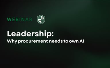 Leadership: Why procurement needs to own AI